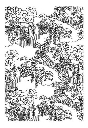 Imagem 5 de 7 de Jardins Do Oriente Mandalas + Jardim Japonês Livro Colorir