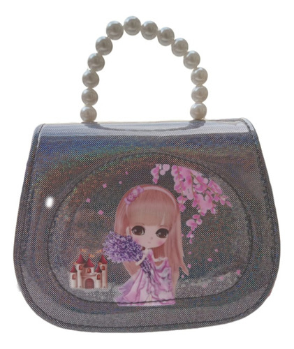 Bolso Para Niña Con Perla Y Estampado