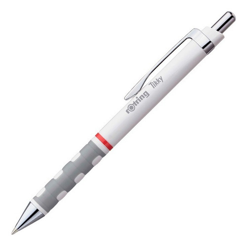 Boligrafo Rotring Tikky Tinta Azul Punta Media, Colores Exterior Blanco