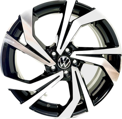 02 Rodas Vw Jetta Aro 17x6,5 5x112 (2 Unid)+bicos S277