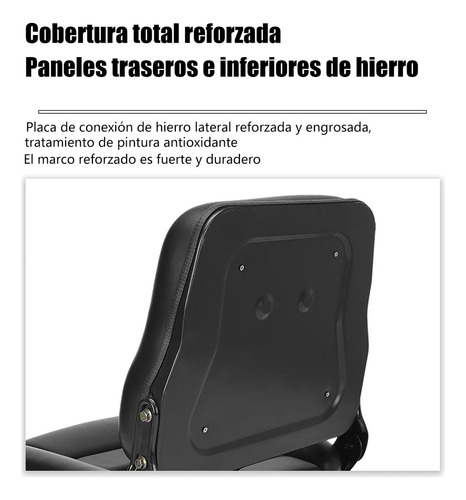 Asiento Universal Montacargas Reclinable Cn Coderas/cinturon