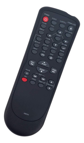 Nb694 Nb694uh Control Remoto De Reemplazo Para Sanyo Dvd Vcr