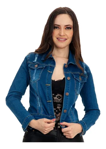 Chamarra mezclilla mujer new arrivals