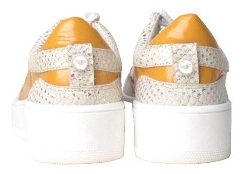 Imagen 6 de 6 de Zapatillas Urbanas De Mujer Cuero Cordones Crash - Ferraro