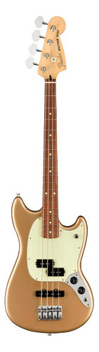 Fender Player Mustang Bass Pj Pau Ferro Firemist Gold 4c