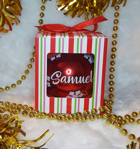 Imagen 7 de 10 de Esferas Navideñas Personalizadas, Bolas De Navidad.