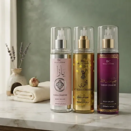 Bello Charme Kit 3 Body Splash Árabe 200ml Feminino Sabah, Yara, Atherri