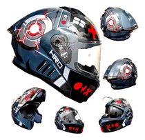 Comprar Casco Moto Girs Negro Rojo Abatible Hro Certificado Deportiv