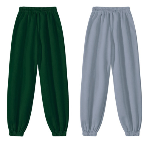 Pants Jogger 2 Unidades Felpa Peinada Casual Estetico