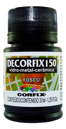 Tinta Decorfix 150 Fosco 321 Preto 37ml