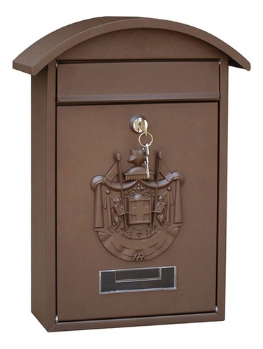 Buzón De Correo De Pared Con Cerradura 10x4x14 ''puerta De