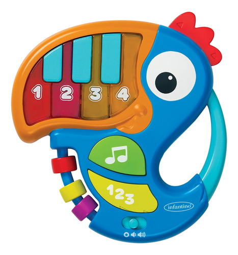 Infantino Piano & Numbers Learning Toucan - Teclas Y Númer.