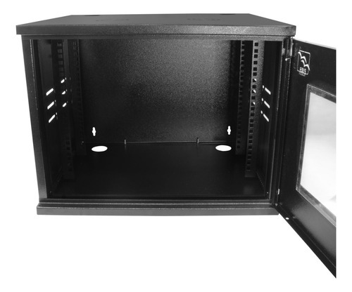 Mini Rack 8ux57cm 19'' P/ Servidor Parede Cftv Preto + Chave