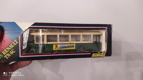 Bus Renault 1  50 Colección 18cm  Solido En Caja Antiguo