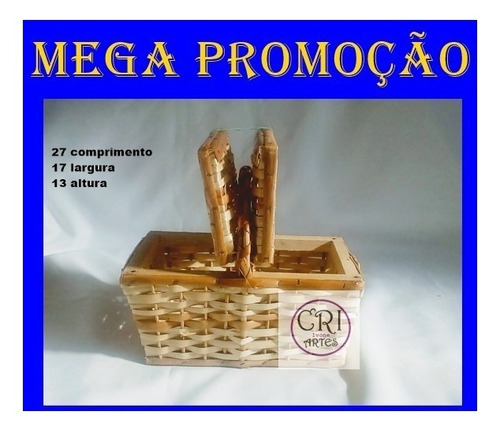 Imagem 1 de 3 de Mini Cesta Piquenique  (kit 10pçs Promoção/frete Gratis*