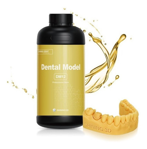 Resina Shining3d Dm12 Modelos Para Implantes Amarillo 1kg