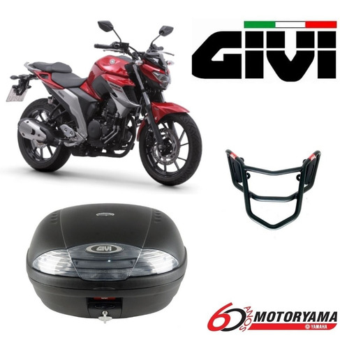 Baú Givi E450n+bagageiro Fz25 Fazer 250 2018 2019 2020 2021