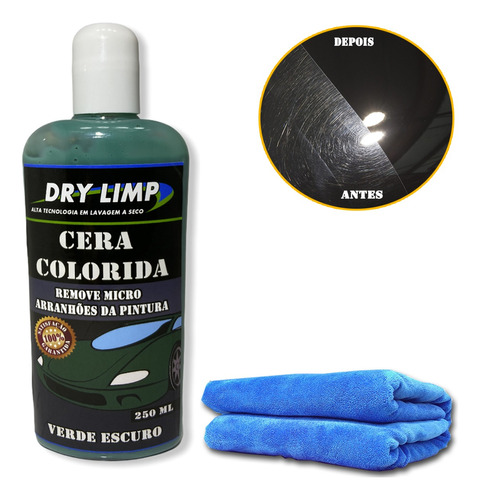 Cera Colorida Automotiva Dry Limp Tira Riscos Superficiais