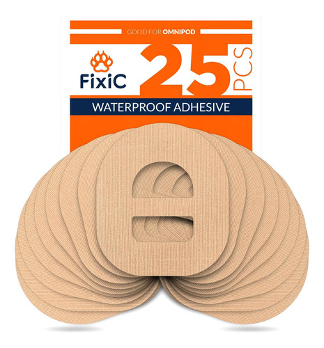 Fixic 25 Pack Patches Adhesivos Perfecto Para OmniPod Las De