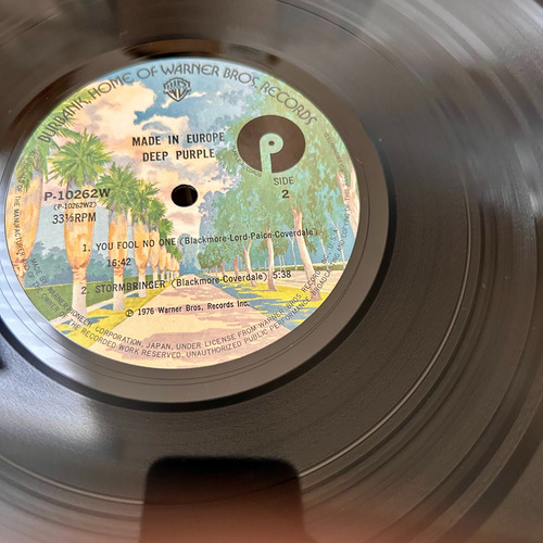 Deep Purple 1976 Japan Lp Made In Europe Importado Estándar (Usado)