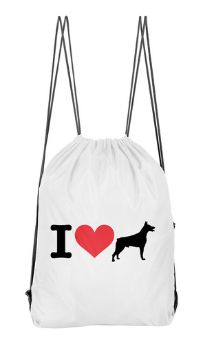 Bolso Deportivo I Love My Doberman (d0993 Boleto.store)