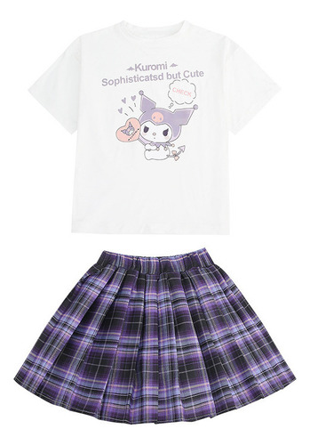 Conjunto De Falda Plisada Cospaly Kuromi For Nios [u]