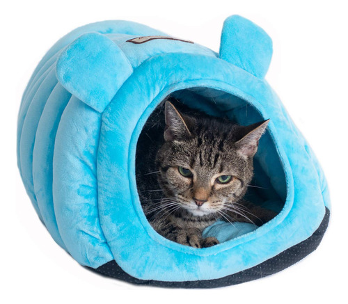 Armarkat Cat Bed Model C90ctl Forma De Tubo, Azul Cielo