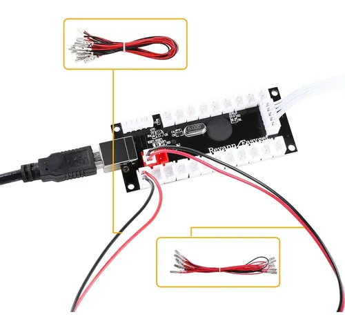 Kit Arcade Led Qenker Para 2 Jugadores Usb Mame Y Raspberry