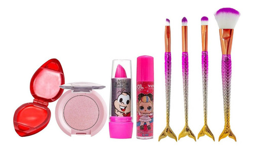 Imagem 5 de 7 de Kit De Maquiagem Infantil Presente + Brindes Especiais Bz140