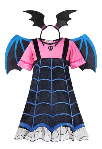 Vestido De Princesa De Bruja Vampira Para Niñas Y Niños