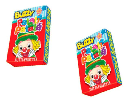 Chiclete Patati Patatá Buzzy Tutti Frutti C/ 90u 360g