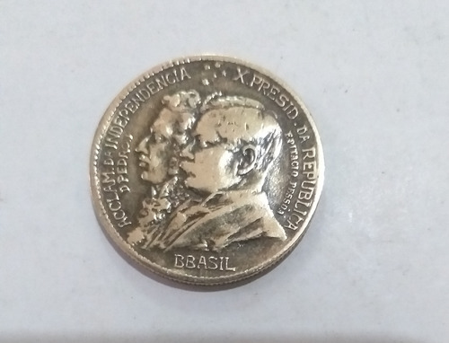 Moeda De 1000 Réis De 1822-1922 Origem Brasil (Usado)