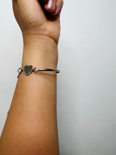 Pulsera De Plata Esclava De Plata 925 Color Plateado