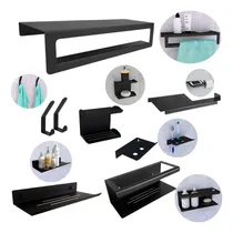 Comprar Toallero Jabonera Organizadores Accesorios Baño Set 8 Piezas
