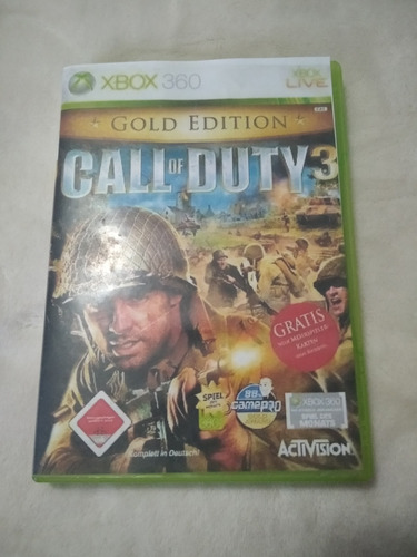 Call Of Duty 3 Xbox 360 ( Portada Custom ) Oferta