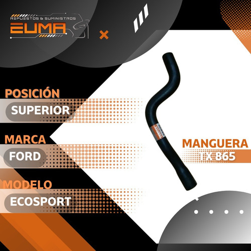 Tx 865 Manguera Radiador Superior Ford Ecosport 2.0