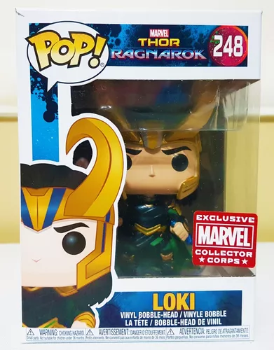 Funko Pop! Loki #248 - Thor Ragnarok Collector Corps Marvel | Parcelamento  sem juros