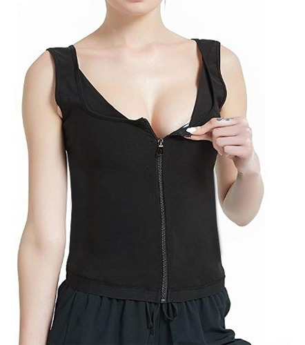 Imagen 3 de 6 de Camiseta Termoactiva Con Cierre Mujer Ejercicio Fitness