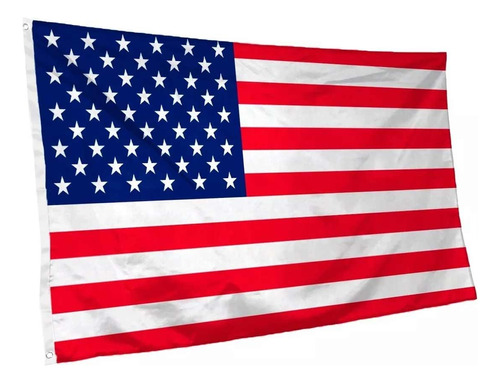 La bandera estadounidense de los Estados Unidos utiliza 1,50 x 0,90 m