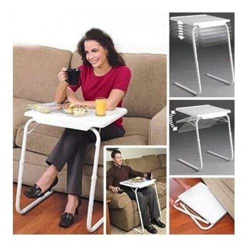 Mesa Table Mate Ii Tv. Ajustable Multiusos Portátil Plegable