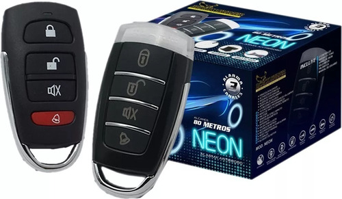 Alarma Antirrobo Black Hunter Neon 2 Controles Sirena 3canal