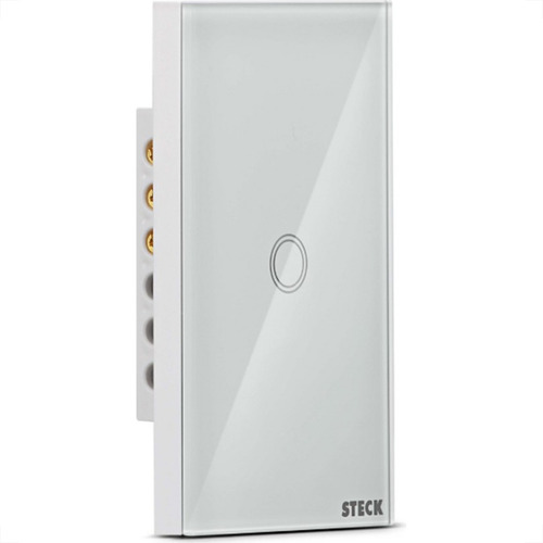 Interruptor Steck Smarteck 1 Modulo Touch Wi-fi Bivolt Branc