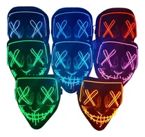Comprar Mascara Luces Led La Purga (pack X 6 Mascaras) Halloween