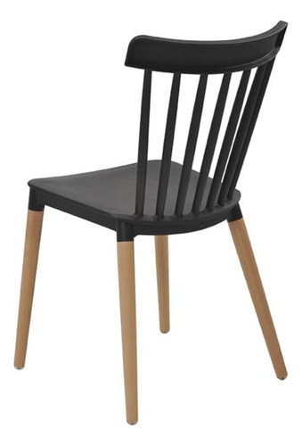 Cadeira De Jantar Janaina Pp Base Madeira Versi Kit 2 Unid