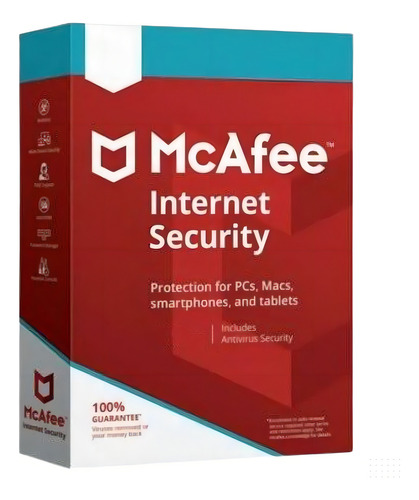Mcafee Antivirus Internet Security 10 Dispositivos 1 Año