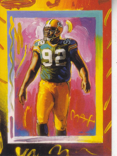 1997 Topps Gallery Peter Max Serigraph Reggie White Packers (Usado)