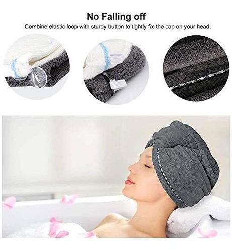 Toalla De Microfibra Etzion Para Cabello Rizado, Paquete De