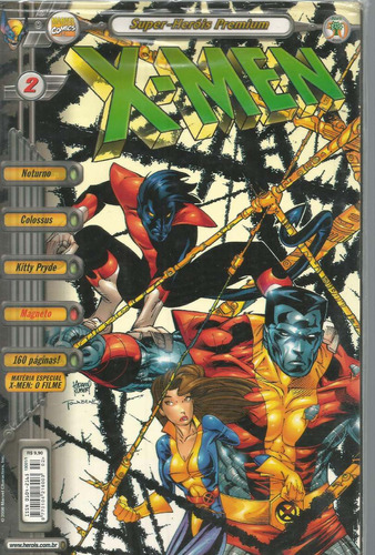 X-men Super-herois Premium 02 - Abril - Bonellihq Cx252 R20
