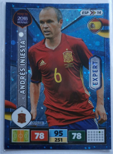 Carta Adrenalyn Xl Road To Russia 2018 Andrés Iniesta Expert