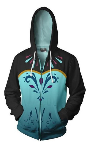 Sudadera Frozen Princesa Anna Cosplay Chamarra Disfraz Nuevo